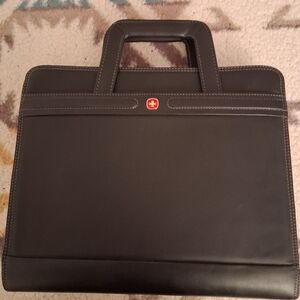 Wenger Black Leather Briefcase
